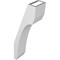 Ekena Millwork 3 1/2-in. W x 6-in. D x 18-in. H Legacy Architectural Grade PVC Knee Brace BRCP035X06X18LEC - alternate 5
